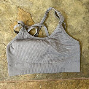 Gray Sports Bra
